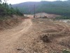 Toàn cảnh công trình xây dựng đập dâng Rào Nan nhìn từ đường lên Cao Mại