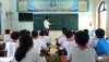 Một tiết học tại trường THCS Quảng Tiên