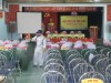 Xã Quảng Hải phun thuốc khử trùng chuẩn bị cho Đại hội điểm.
