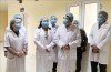 Kiểm tra công tác ứng phó dịch bệnh viêm đường hô hấp cấp do chủng mới virus Corona tại một cơ sở y tế tại Hải Phòng. Ảnh: An Đăng/TTXVN