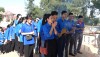 Đoàn trường THPT Lương Thế Vinh đặt vòng hoa, viếng nghĩa trang liệt sỹ phường Quảng Phúc