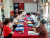 Đoàn Kiểm tra NHCSXH thị xã làm việc với Lãnh đạo UBND phường Quảng Long, Ban giảm nghèo, 04 tổ chức hội nhận uỷ thác và 05 tổ TK&VV