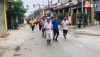Cán bộ và nhân dân thị xã Ba Đồn tham gia chạy bộ hưởng ứng phong trào thể dục thể thao