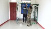 BCH Quân sự và lực lượng đoàn viên Thanh niên bố trí cơ sở vật chất trong các phòng cách ly.