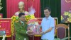 Đồng chí Trần Thắng-UVTV tỉnh ủy-Bí thư thị ủy-Chủ tịch HĐND thị xã đã đến thăm, chúc tết các đơn vị trực tết 2019