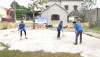 Đoàn xã Quảng Hòa xây dựng sân chơi thể thao tại thôn Hợp Hòa.