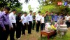 Lãnh đạo thị xã Ba Đồn thắp hương, viếng mộ Đại tướng Võ Nguyên Giáp nhân kỷ niệm 77 năm Ngày Thương binh - Liệt sĩ
