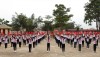 Tiết mục nhảy dân vũ của các em trường TH&THCS Quảng Hải.