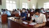 Toàn cảnh hội nghị tiếp xúc cử tri của các ứng cử viên đại biểu HĐND thị xã Ba Đồn với cử tri phường Ba Đồn và Quảng Phong.