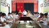 Ủy ban nhân dân thị xã tổ chức buổi làm việc với lãnh đạo xã Quảng Lộc về kế hoạch xây dựng xã nông thôn mới năm 2020.