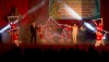 Đoàn văn công Quân khu 4 biểu diễn tiết mục ca, múa, nhạc đặc sắc với chủ đề ca ngợi Đảng quang vinh, Bác Hồ vĩ đại.