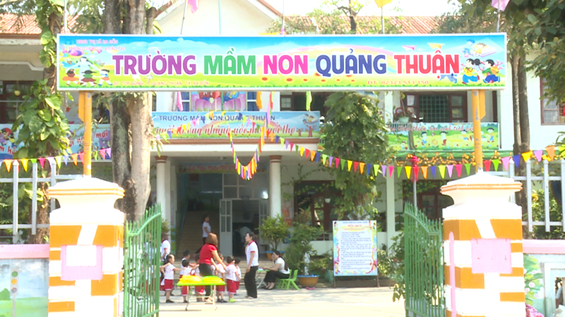 Trường Mầm non Quảng Thuận chú trọng công tác dạy và học