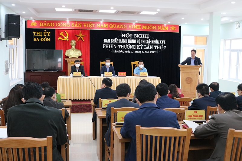 Hội nghị lần thứ 7, Ban Chấp hành Đảng bộ thị xã Ba Đồn khóa XXV, nhiệm kỳ 2020-2025