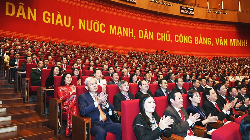 Các đại biểu dự Đại hội Đảng toàn quốc lần thứ XIII. Ảnh: TUẤN LINH