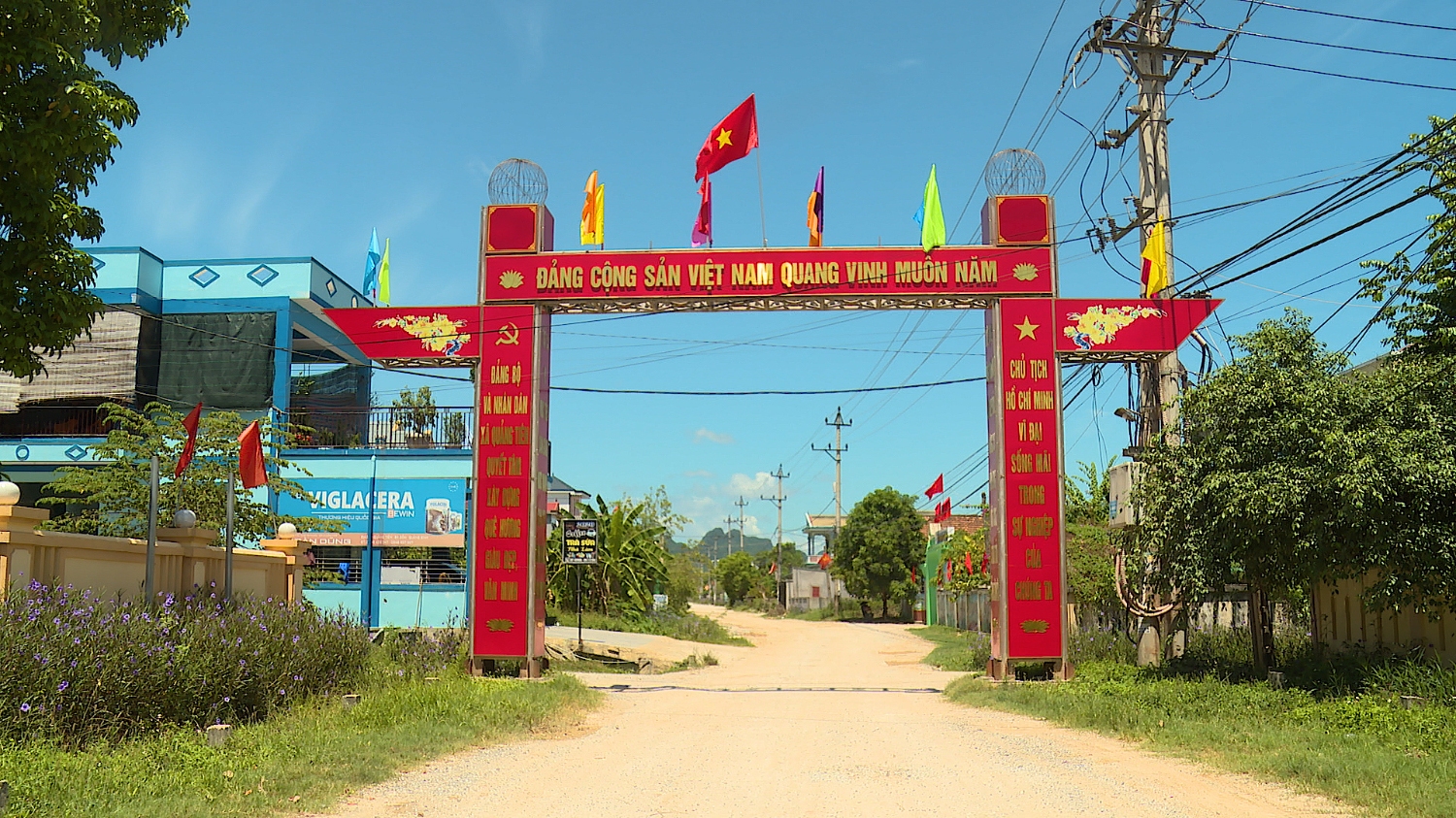 Xây dựng Nông thôn mới Quảng Tiên được tăng cường nhằm tạo bộ mặt khang trang cho địa phương