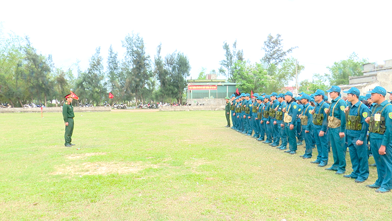 Thị xã Ba Đồn hoàn thành Huấn luyện dân quân tự vệ năm thứ nhất cụm 1 năm 2018.