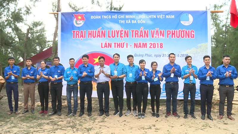 Thị đoàn Ba Đồn tổ chức trại huấn luyện Trần Văn Phương lần thứ nhất năm 2018. ​​​​​​​