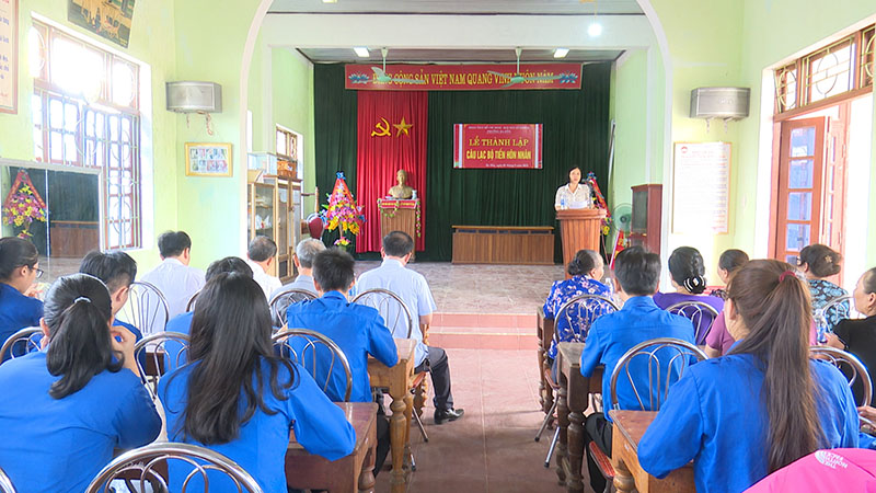 Thành lập Câu lạc bộ Tiền hôn nhân tại khu phố 1, phường Ba Đồn, thị xã Ba Đồn.