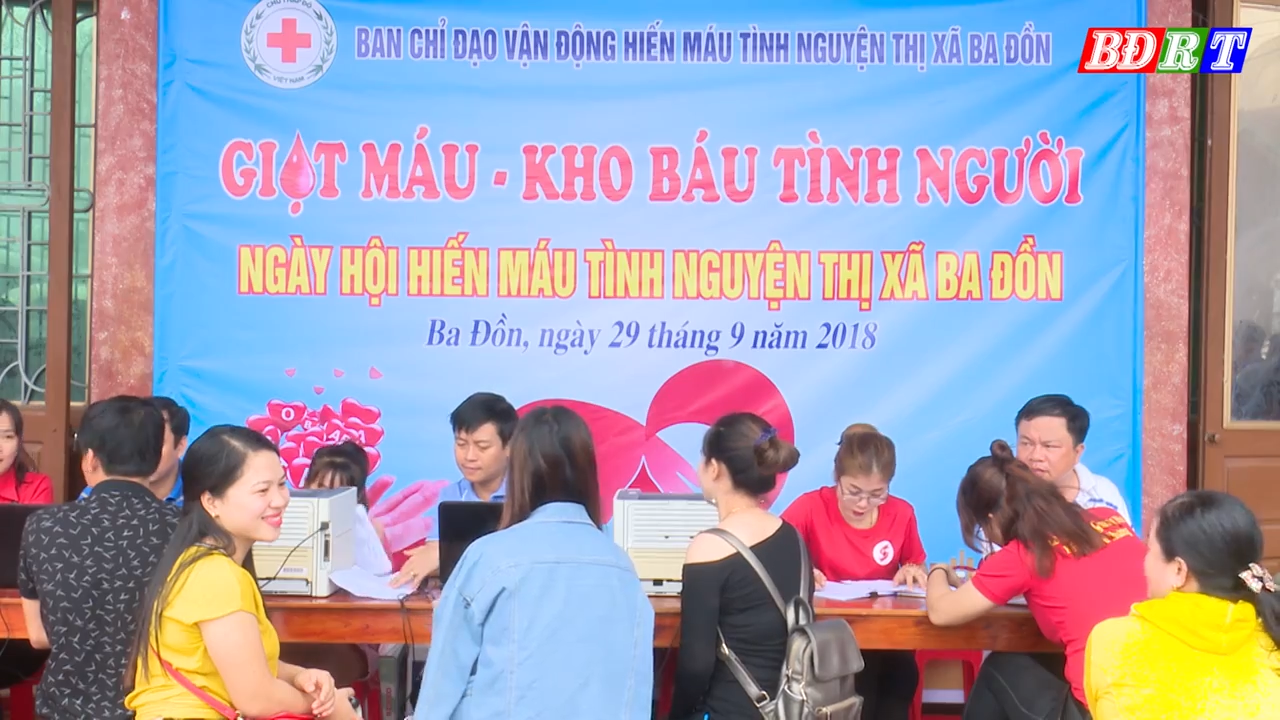 Thị xã Ba Đồn: Tổ chức hiến máu tình nguyện đợt 2 năm 2018