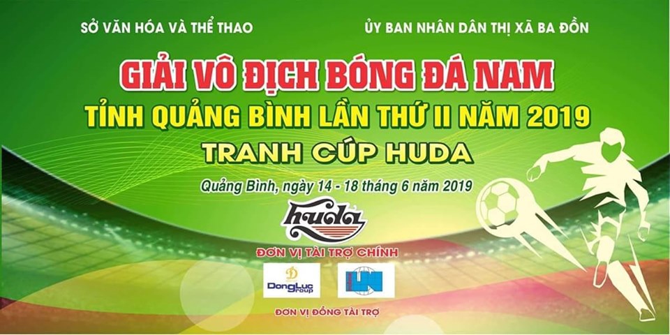 Bốc thăm chia bảng và lịch thi đấu Giải Vô địch bóng đá Nam tỉnh Quảng Bình lần thứ II năm 2019