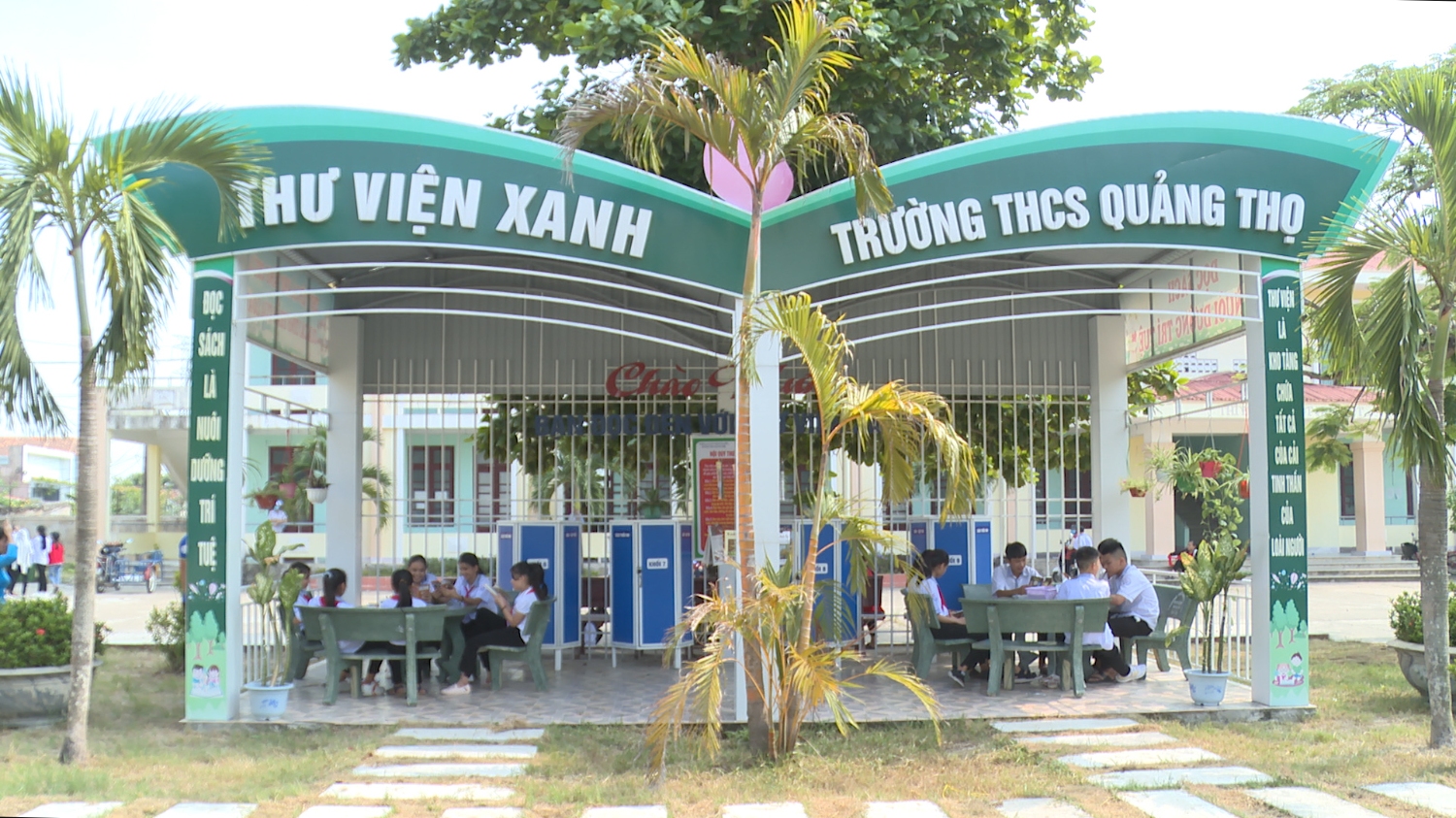 Mô hình thư viên xanh tại trường THCS Quảng Thọ