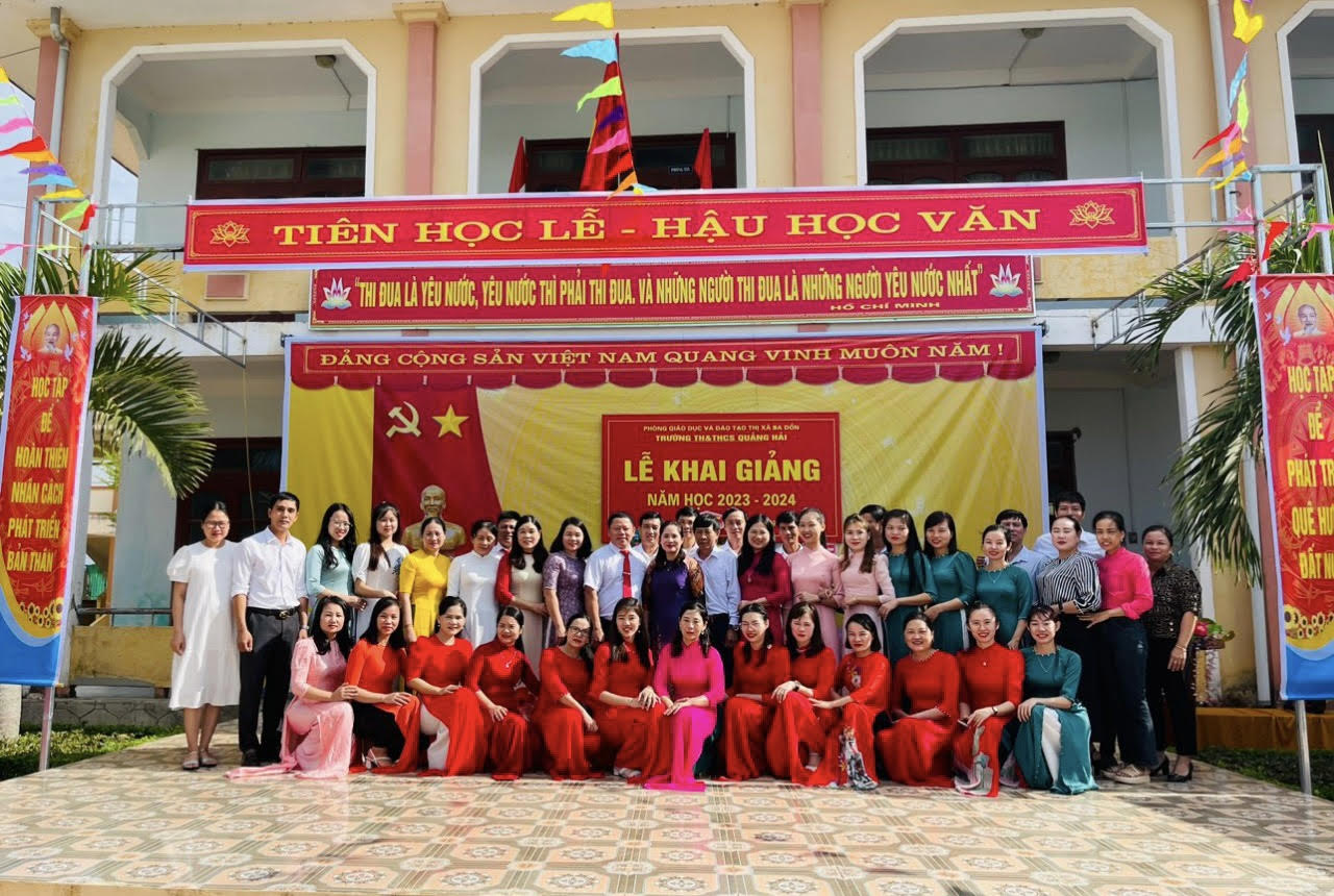 Trường TH&THCS Quảng Hải khai giảng năm học mới