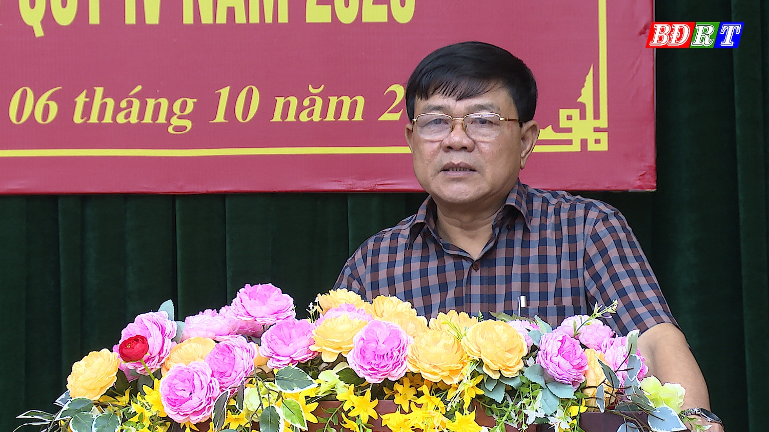Đồng chí Đoàn Minh Thọ PBT Thị ủy Chủ tịch UBND thị xã Ba Đồn phát biểu kết luận tại hội nghị