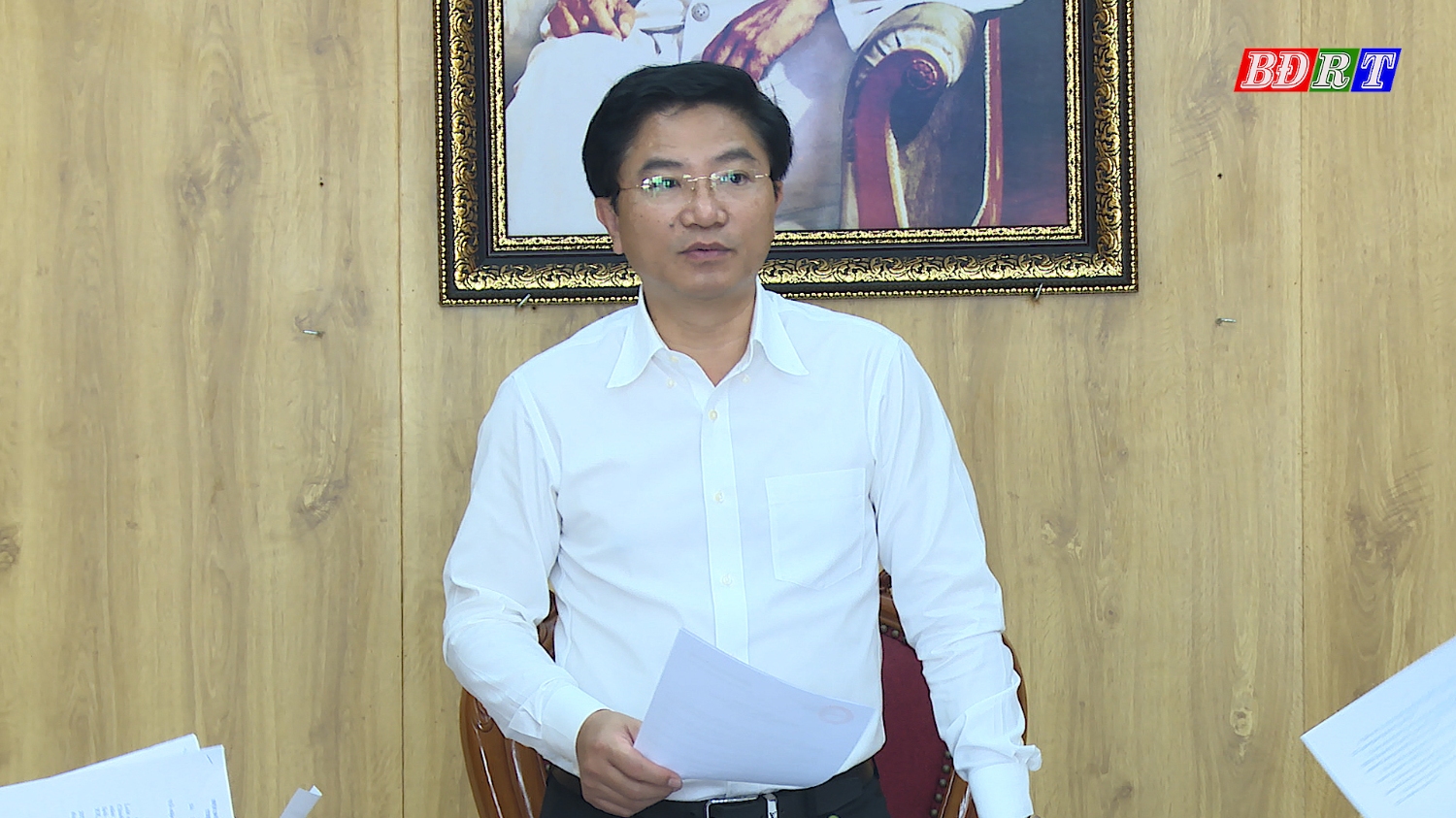 Đồng chí Bí thư Thị ủy Ba Đồn Trương An Ninh kết luận hội nghị