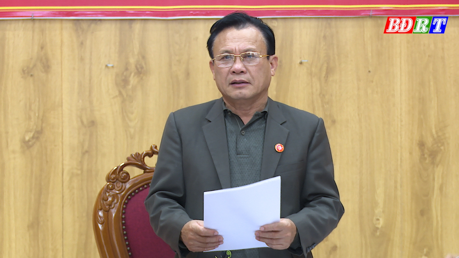 Đồng chí Phạm Duy Quang Phó Bí thư Thường trực Thị ủy Chủ tịch HĐND thị xã kết luận hội nghị