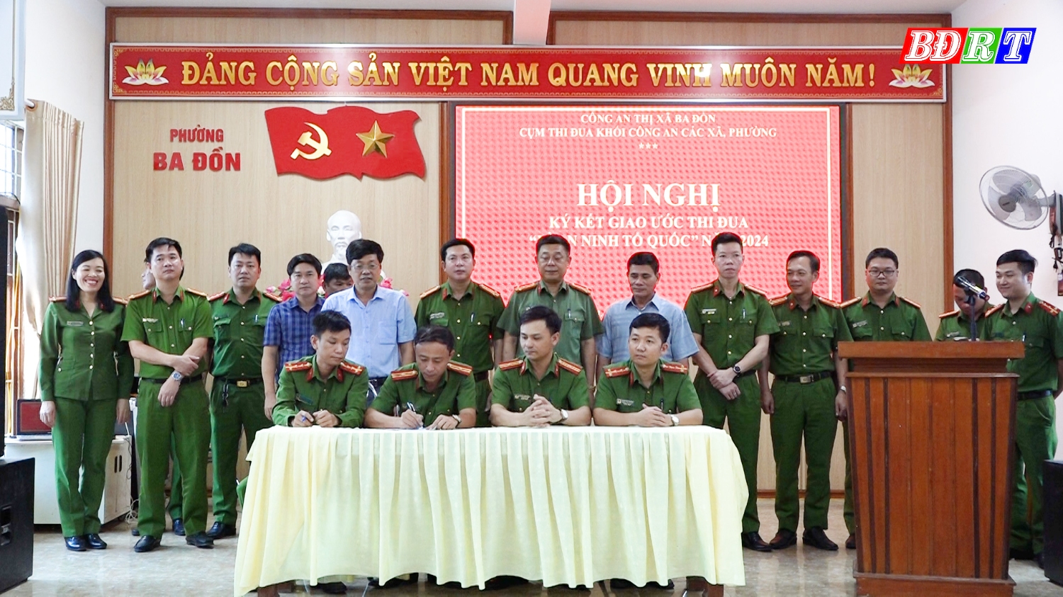 Công an các xã, phường ký kết giao ước thực hiện phong trào thi đua “Vì an ninh Tổ quốc” năm 2024