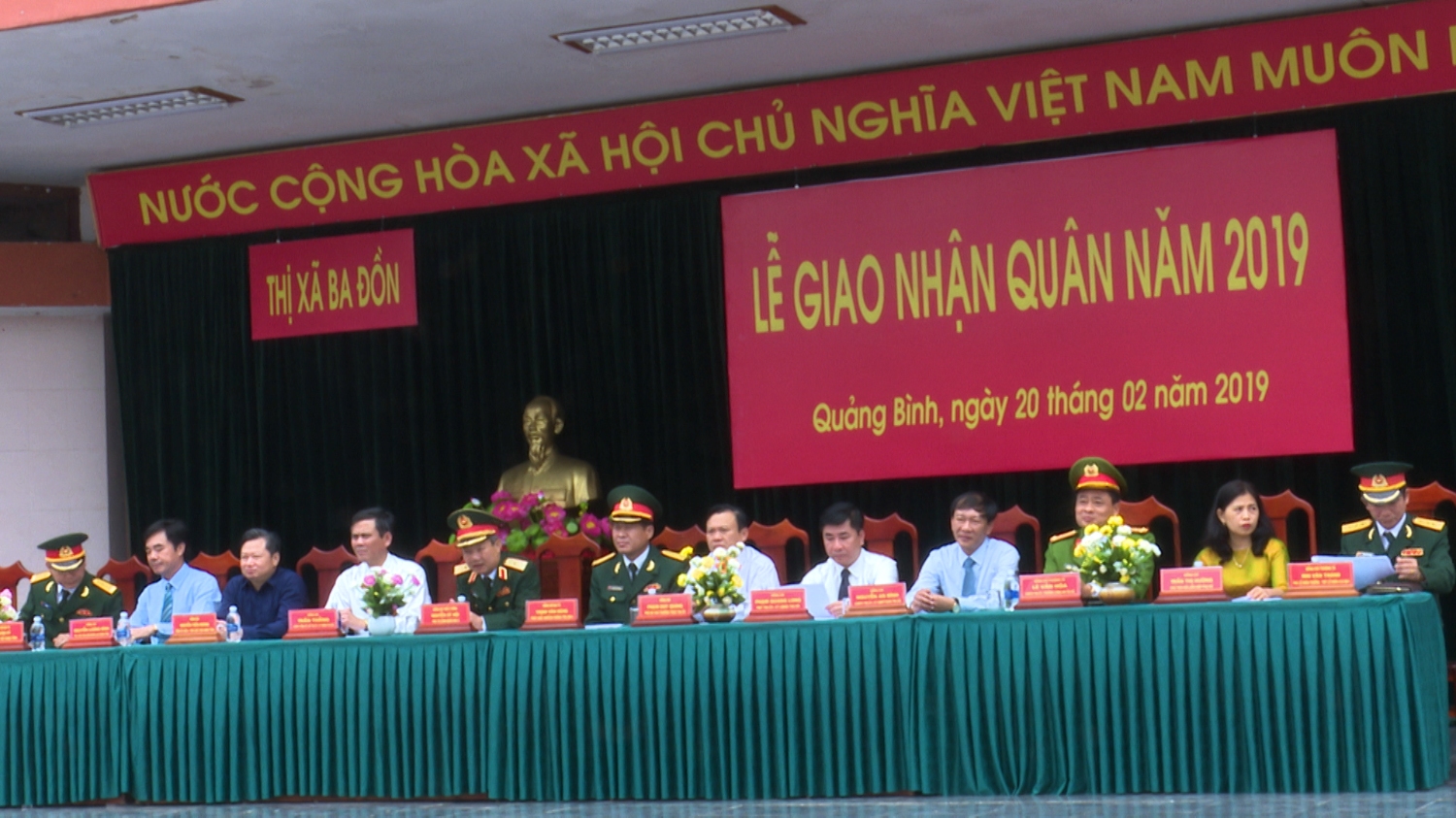 Thị xã Ba Đồn tổ chức lễ giao nhận quân năm 2019.