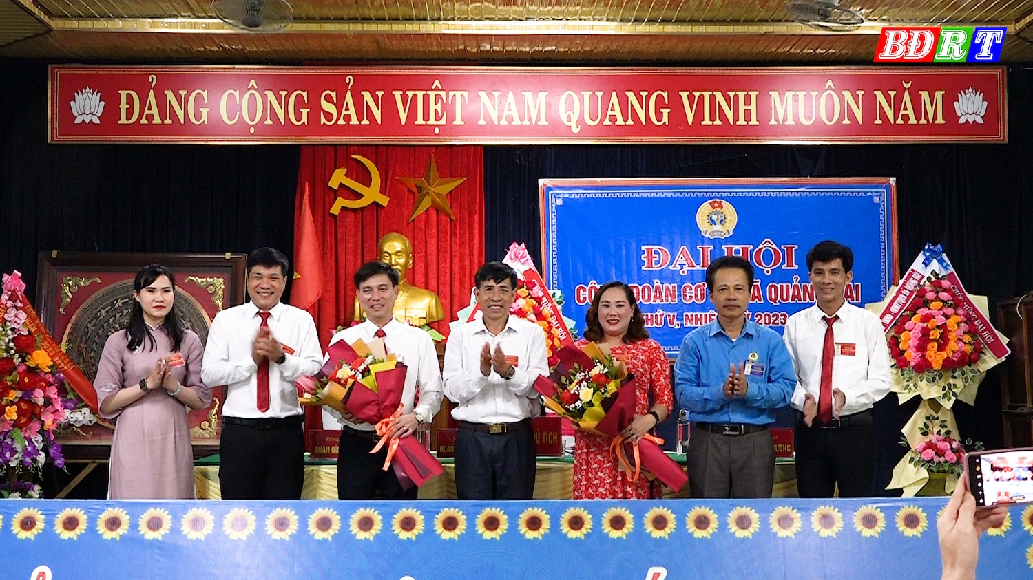 Ban chấp hành Công đoàn xã Quảng Hải, nhiệm kỳ 2023 2028 ra mắt đại hội