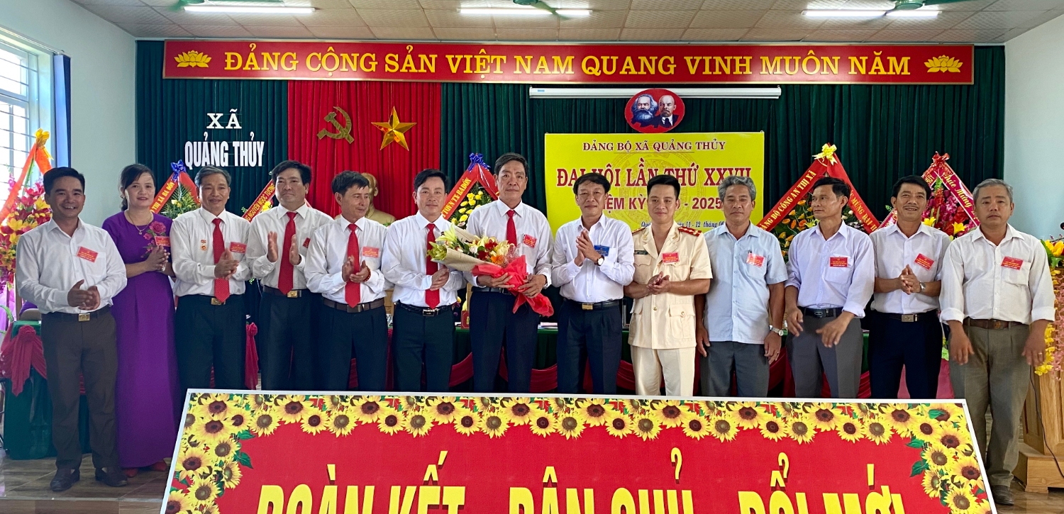 Ban chấp hành Đảng bộ xã Quảng Thủy nhiệm kỳ 2020 2025