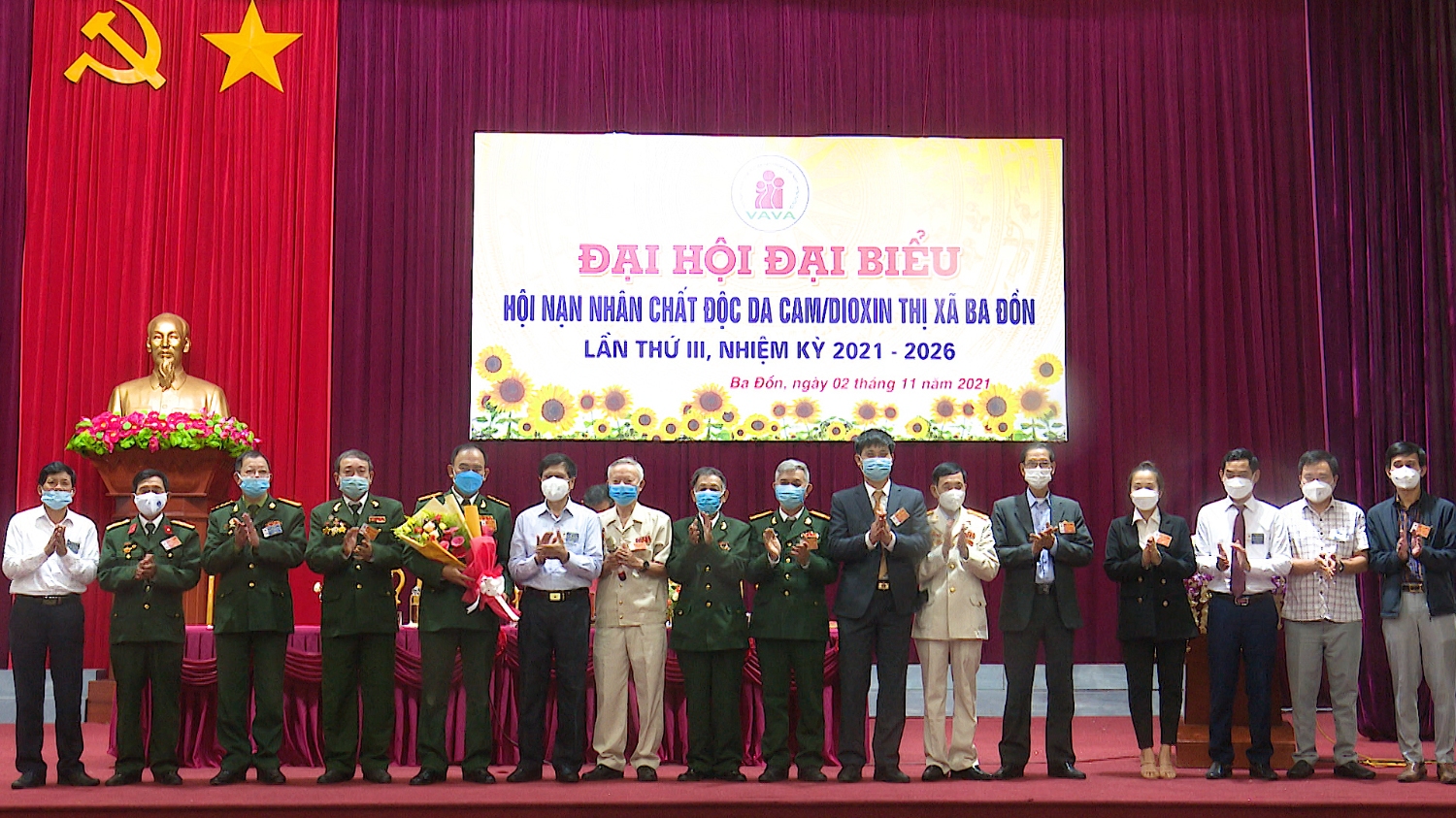 BCH Hội nạn nhân chất độc Da cam Dioxin thị xã Ba Đồn, khóa III, nhiệm kỳ 2021 2026 ra mắt Đại hội