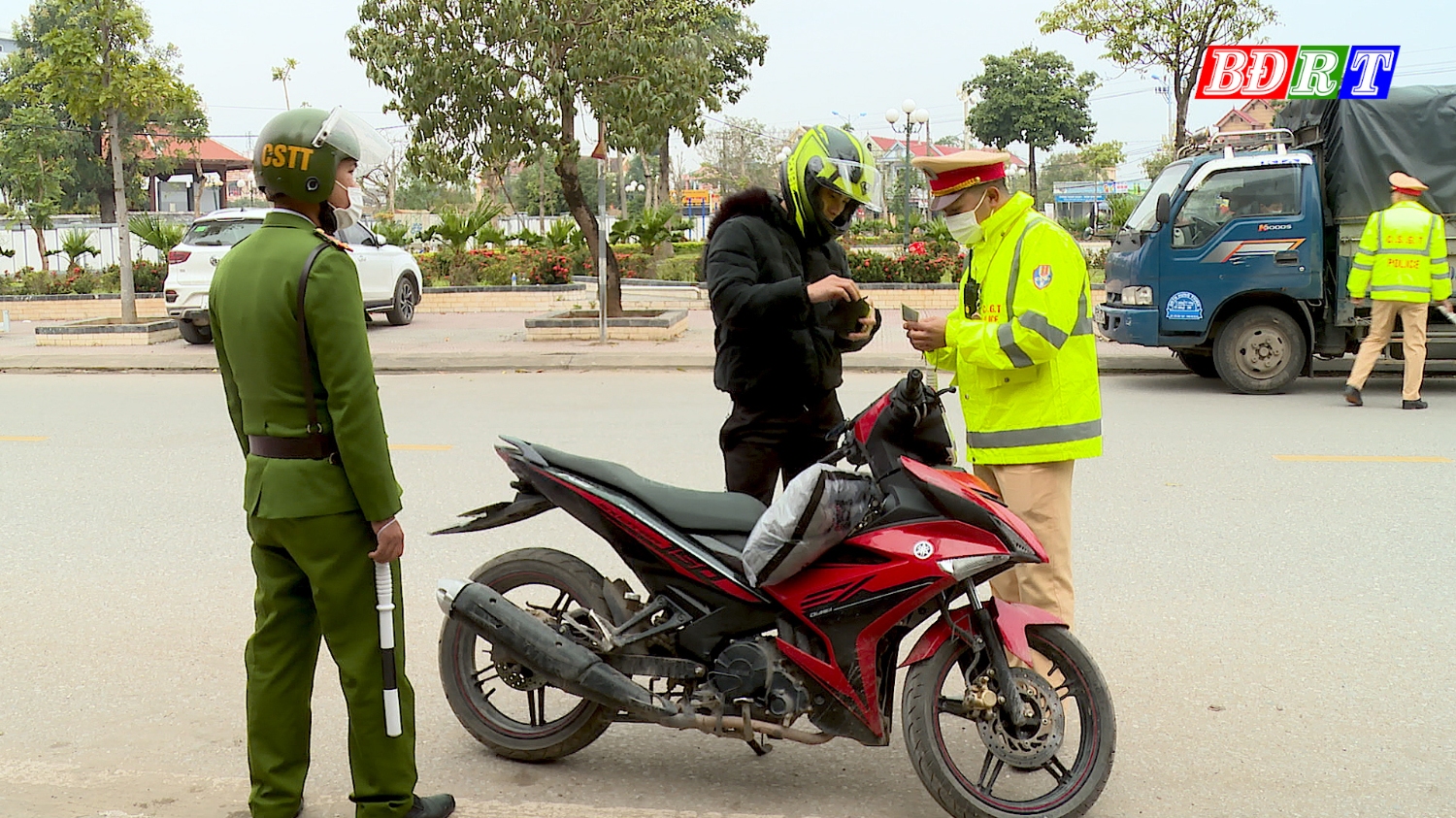Công an thị xã Ba Đồn đảm bảo an toàn giao thông dịp Tết Nguyên đán Qúy Mão 2023