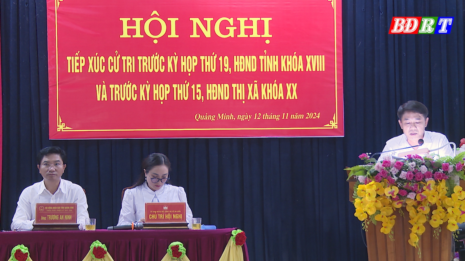 Cử tri xã Quảng Minh phát biểu ý kiến, kiến nghị