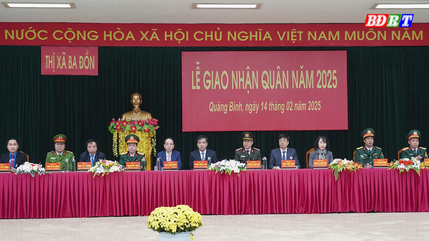 Đại biểu tham dự Lễ giao nhận quân năm 2025