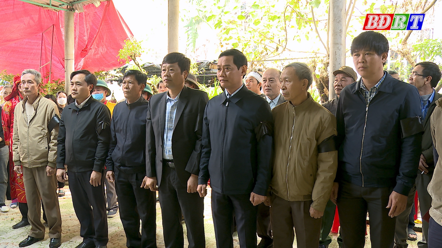 Đại biểu tham dự Lễ truy điệu Mẹ Việt Nam anh hùng Nguyễn Thị Nậy