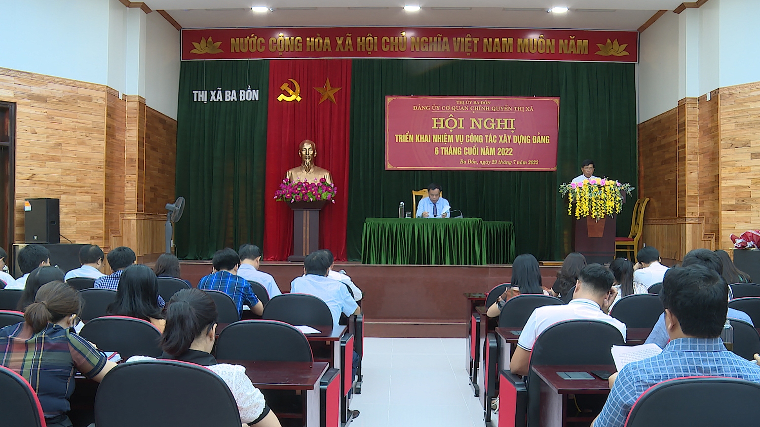 Đảng bộ cơ quan chính quyền thị xã Ba Đồn triển khai nhiệm vụ công tác xây dựng Đảng 6 tháng cuối năm 2022