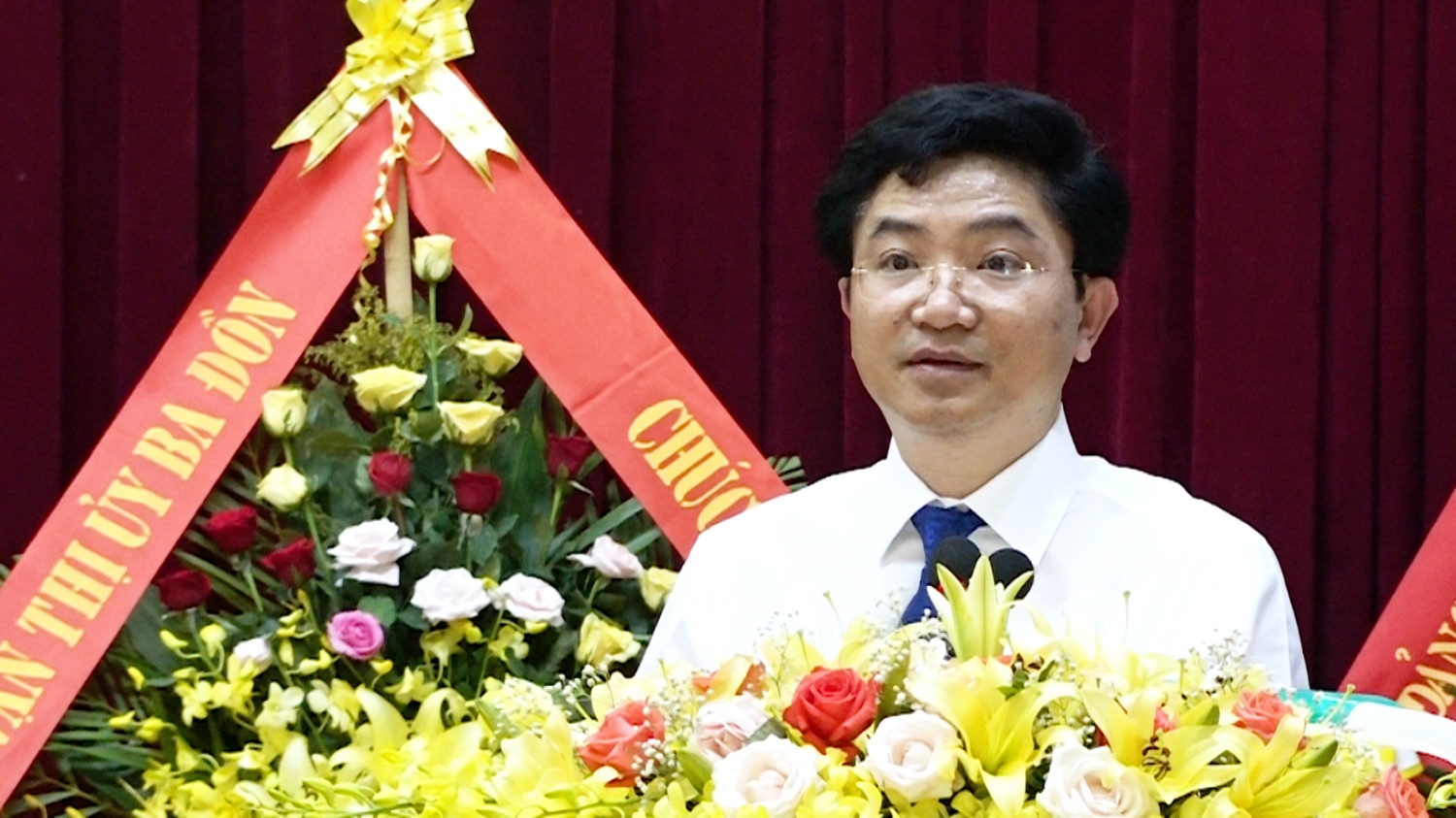 đc Trương An Ninh phát biểu tại đại hội xã quảng Minh
