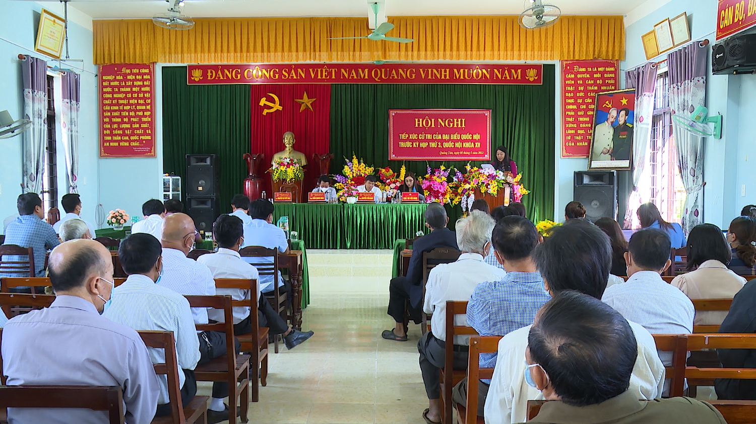 Đoàn đại biểu Quốc hội tỉnh Quảng Bình tiếp xúc với cử tri thị xã Ba Đồn trước kỳ họp thứ 3, Quốc hội khóa XV.