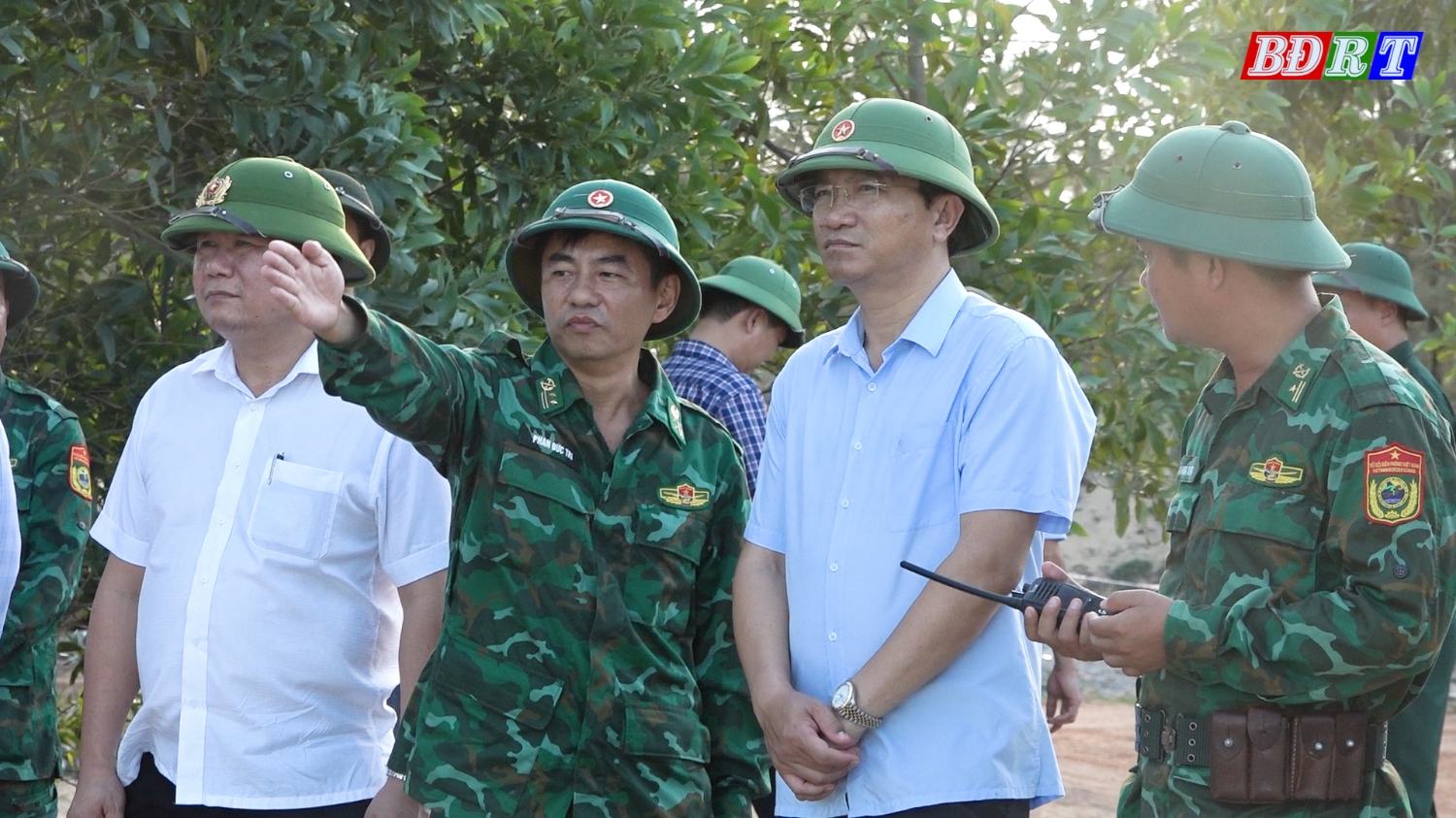 Đồng chí Bí thư Thị ủy Ba Đồn Trương An Ninh kiểm tra công tác chuẩn bị diễn tập khu vực phòng thủ thị xã năm 2024