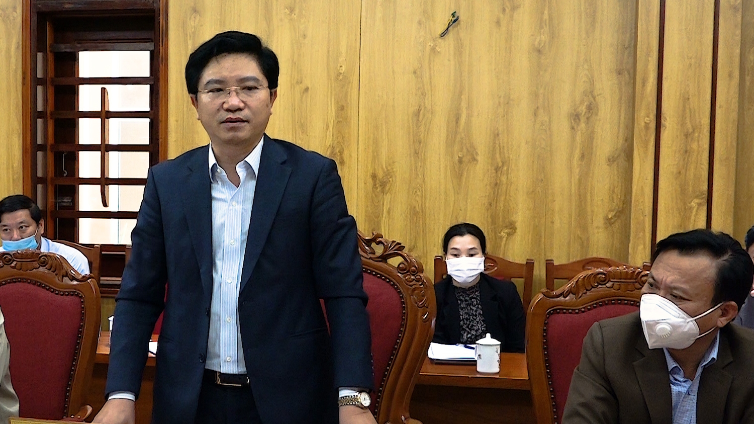 đồng chí Bí thư Thị ủy Trương An Ninh tiếp thu các ý kiến chỉ đạo của đồng chí Trưởng Ban Nội chính