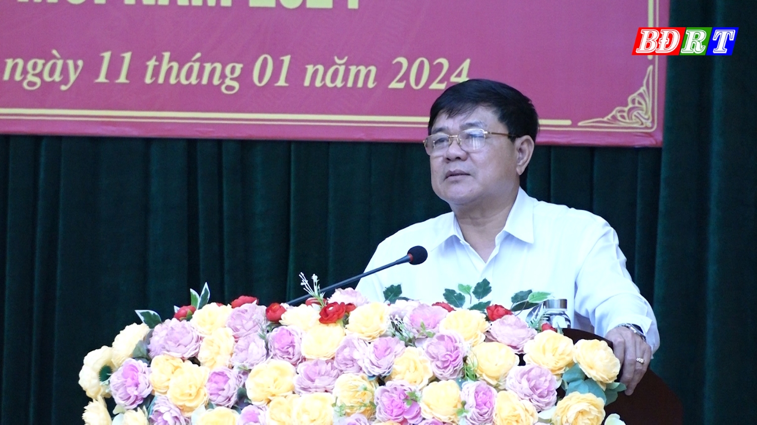 Đồng chí Chủ tịch UBND thị xã Đoàn Minh Thọ phát biểu kết luận hội nghị (1)