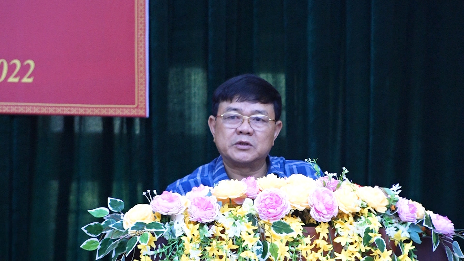 Đồng chí Đoàn Minh Thọ PBT Thị ủy Chủ tịch UBND thị xã phát biểu tại hội nghị (1)