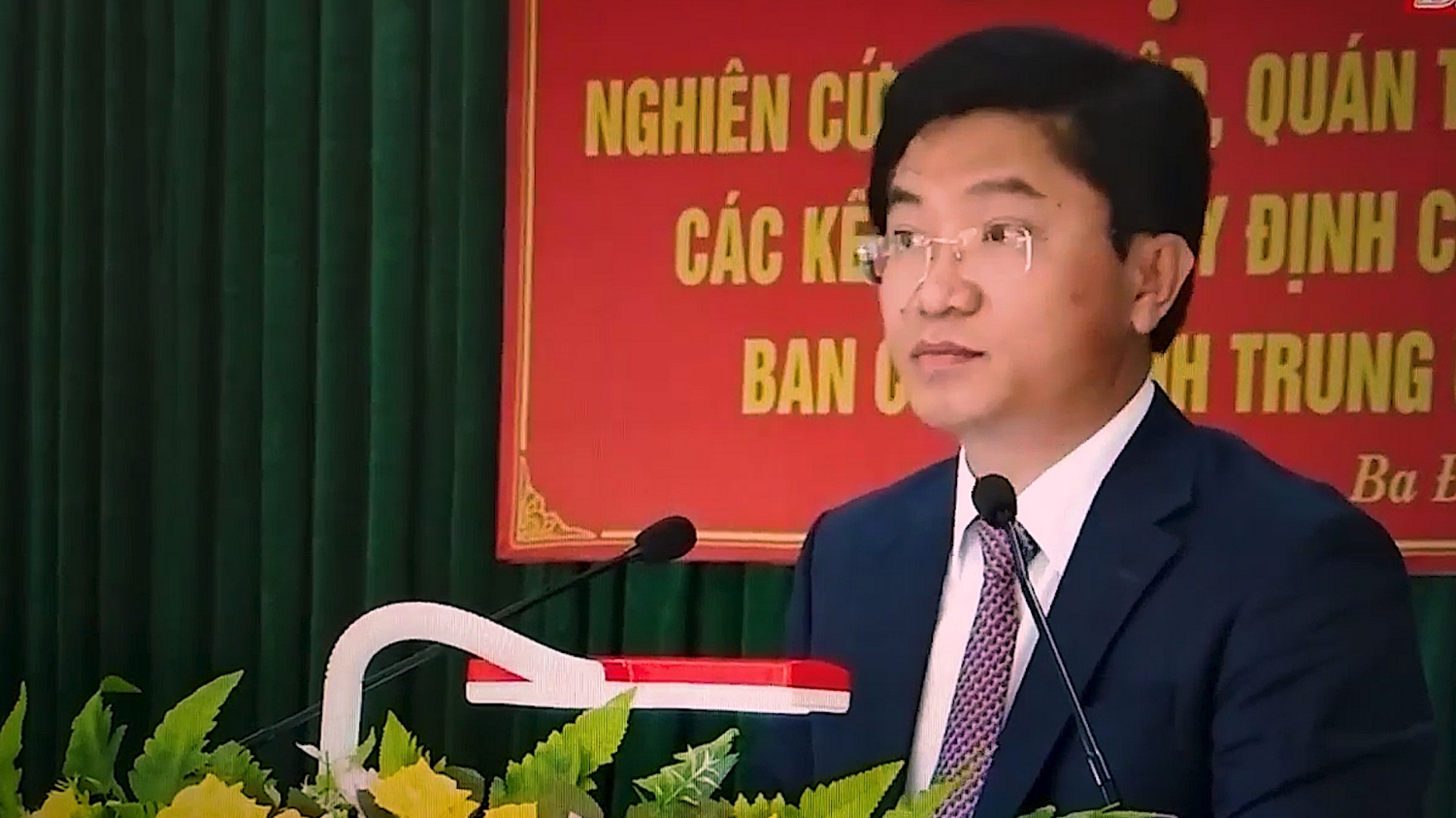 Đồng chí đồng chí Trương An Ninh, UVTV Tỉnh ủy, Bí thư Thị ủy Kết luận hội nghị