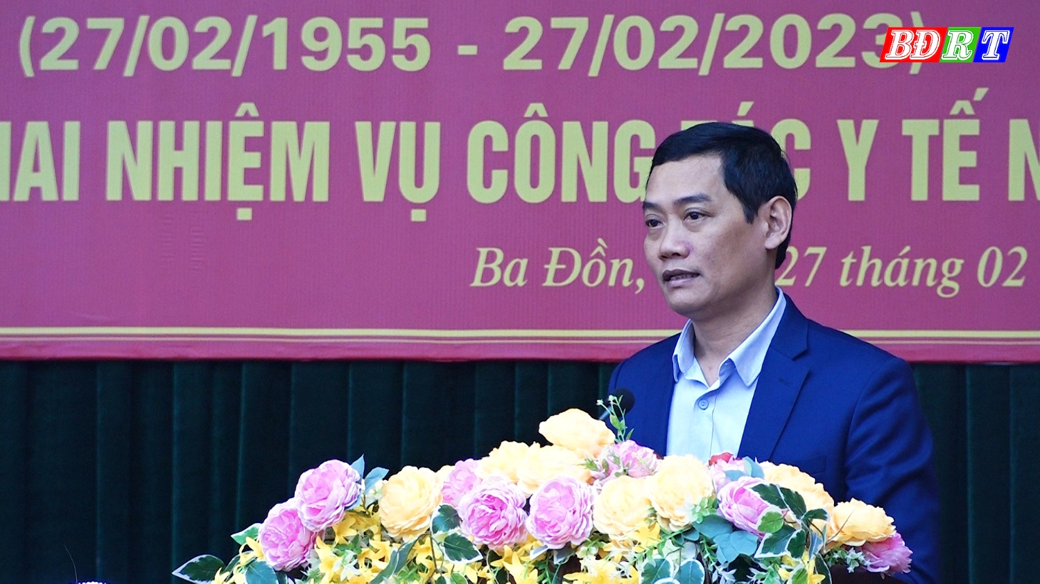 Đồng chí Nguyễn Văn Tình phát biểu tại buổi tọa đàm