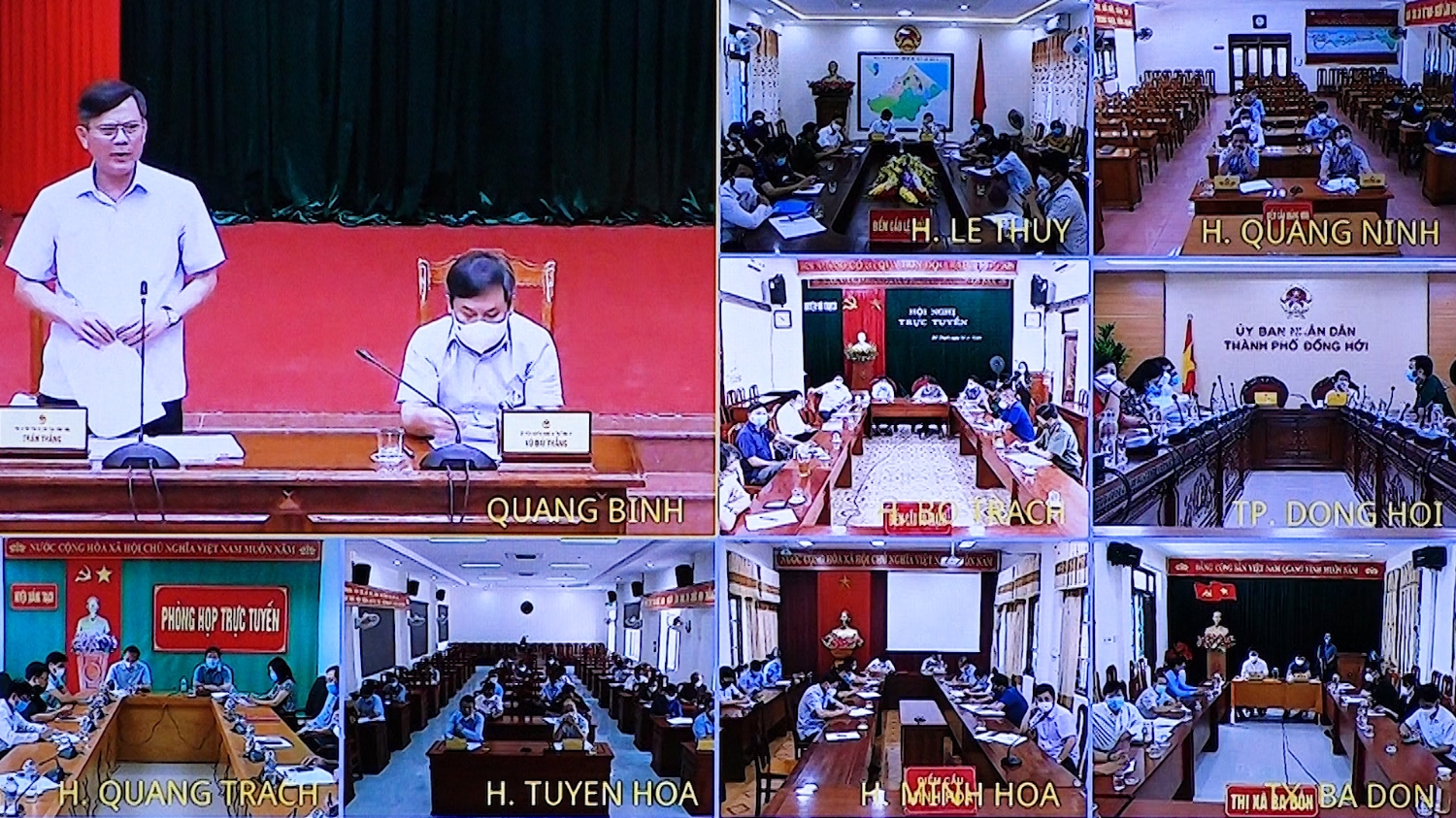 Đồng chí Trần Thắng- PBT tỉnh ủy, Chủ tịch UBND tỉnh phát biểu kết luận hội nghị.