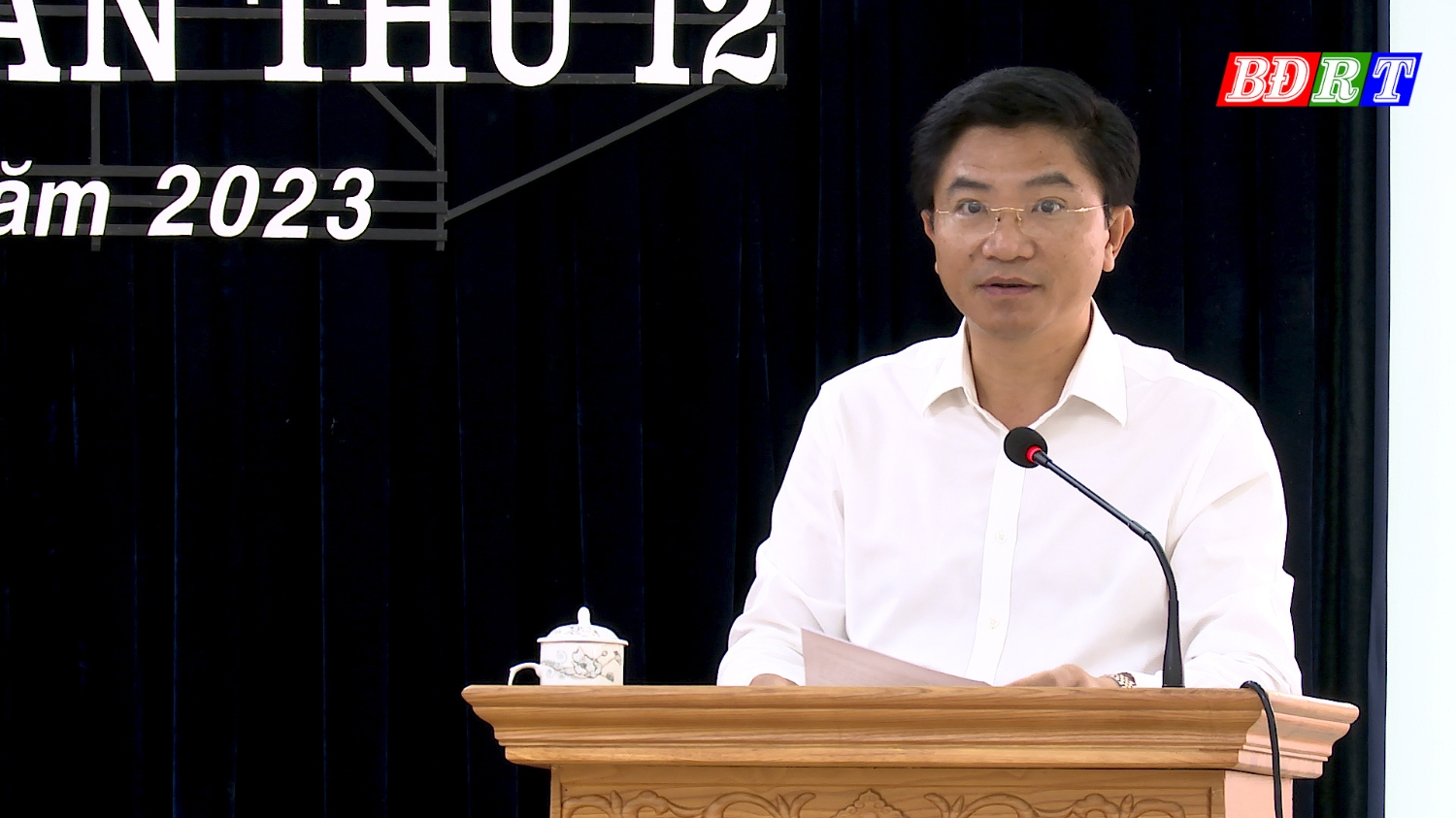 Đồng chí Trương An Ninh, UVTV Tỉnh ủy, Bí thư Thị ủy kết luận hội nghị (1)
