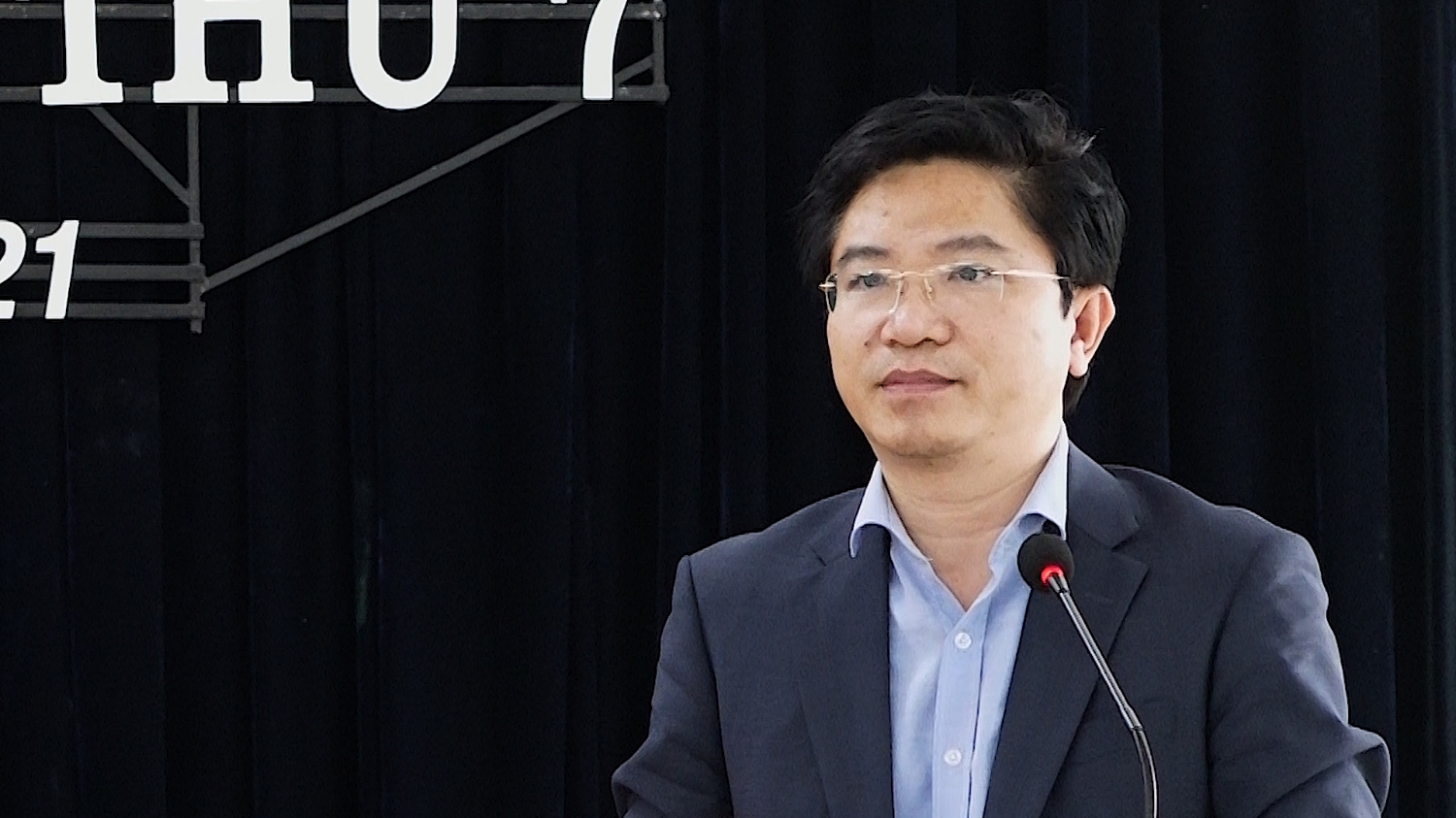 Đồng chí Trương An Ninh, UVTV Tỉnh ủy, Bí thư Thị ủy phát biểu kết luận hội nghị